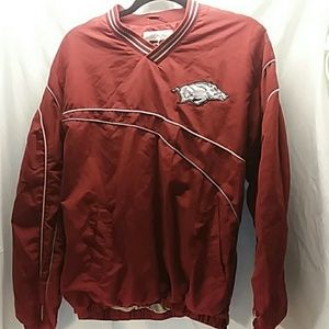 Authentic Arkansas Razorback jacket with side zip